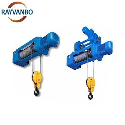 How to replace the wire rope in an electric wire rope hoist?