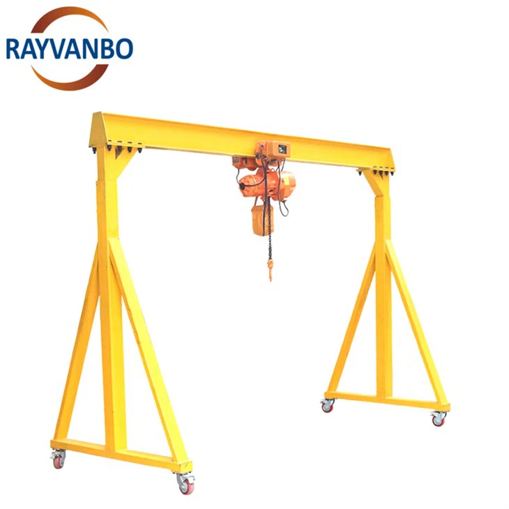 China Supplier 1 Ton 2 Ton 3 Ton 5 Ton 10 Ton Portable Mini Mobile Gantry Crane For Workshop factory