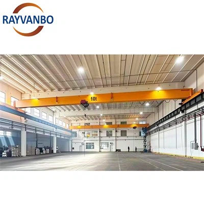 Customizable 1-32t Overhead Crane With Electric Hoist Single Double Girder Traveling Bridge Crane