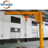 What is the service life of the main components of a mobile jib crane?