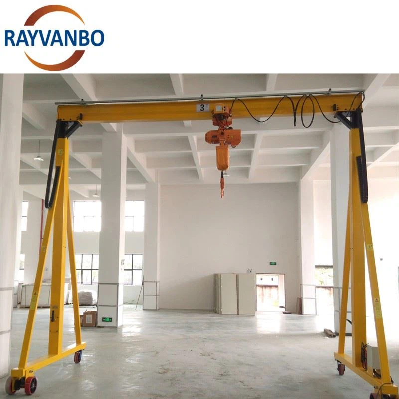 China Supplier 1 Ton 2 Ton 3 Ton 5 Ton 10 Ton Portable Mini Mobile Gantry Crane For Workshop price