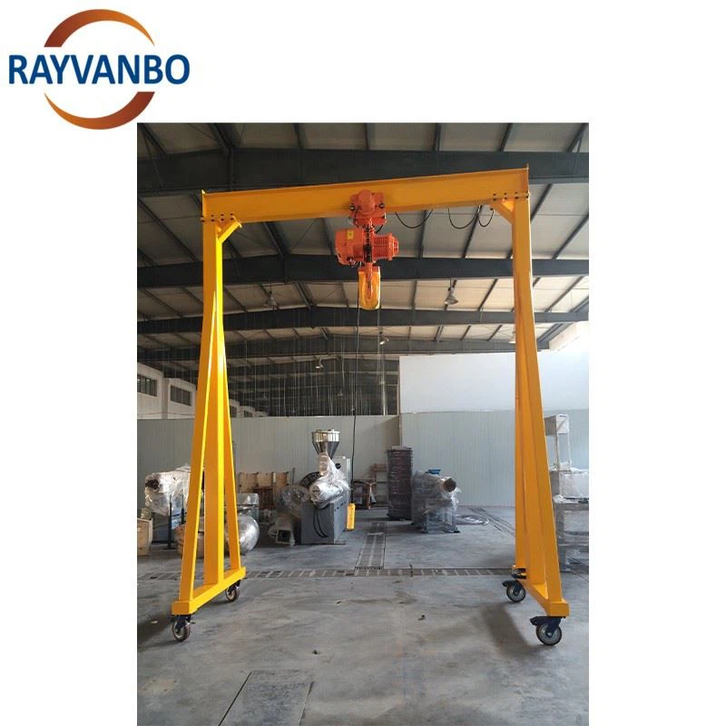 China Supplier 1 Ton 2 Ton 3 Ton 5 Ton 10 Ton Portable Mini Mobile Gantry Crane For Workshop high quality
